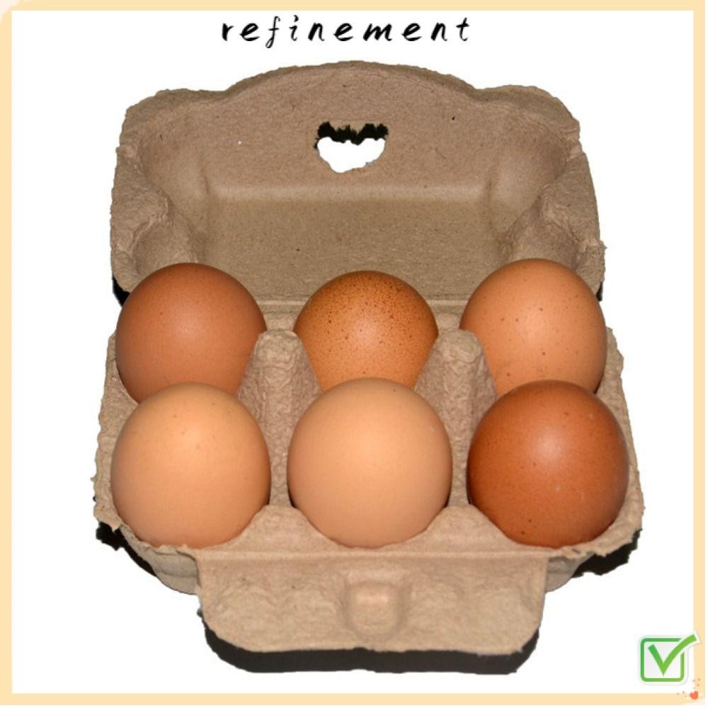 Refinement กล่องกระดาษคราฟท์ 6 ช่อง 12 ช่อง สําหรับใส่ไข่ 3 ชิ้น