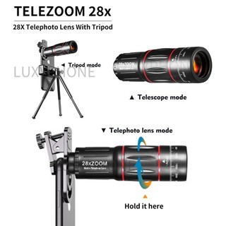 Tele Zoom Lensa Apexel 28x Zoom Lensa Apexel 18x25 Original Lensa Zoom Lensa HP Universal Bermata HD Lensa Lensa 18X Zoom Optik Dengan Tripod