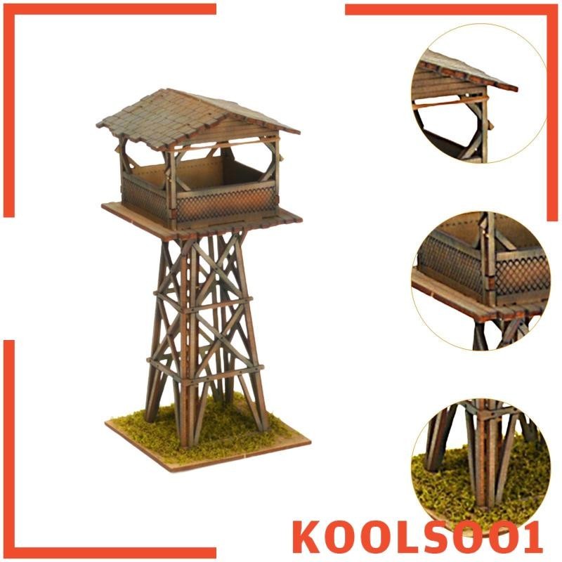 [Koolsoo1] บ้านชุดโมเดลไม้, บ้านโมเดลอาคาร 1/72 บ้านจิ๋ว, ชุดโมเดลบ้าน 1/72 เค้าโครงฉาก DIY, เค้าโครงทิวทัศน์ - รูปที่ 7