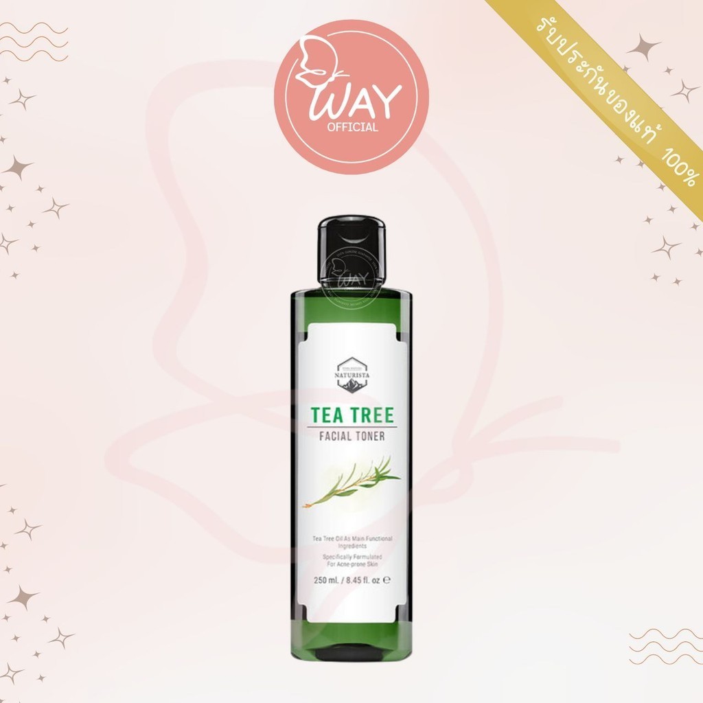 Naturista Facial Toner เนเจอร์ริสต้า โทนเนอร์บำรุงผิว 250ml (Tea Tree/White Tea/Rose)