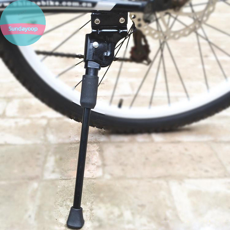 Sund ปรับขาตั้งจักรยานที่จอดรถ Rack จักรยานด้านข้างสนับสนุน Kickstand สําหรับ 22 24 26 นิ้วจักรยานเสือภูเขาจักรยานอลูมิเนียมเดี่ยว TH