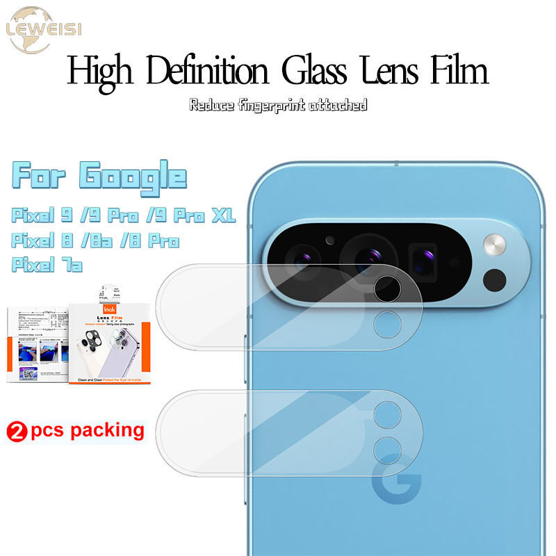 Imak 9H HD ฟิล์มแก้วเลนส์สําหรับ Google Pixel 9 Pro XL Pixel 9 Pro 8 Pro 8a 8 7a Pixel Fold พิกเซลพับ เต็มหน้าจอ กระจกนิรภัยใสทนต่อการสึกหรอ (2 แพ็ค) ป้องกันรอยขีดข่วน