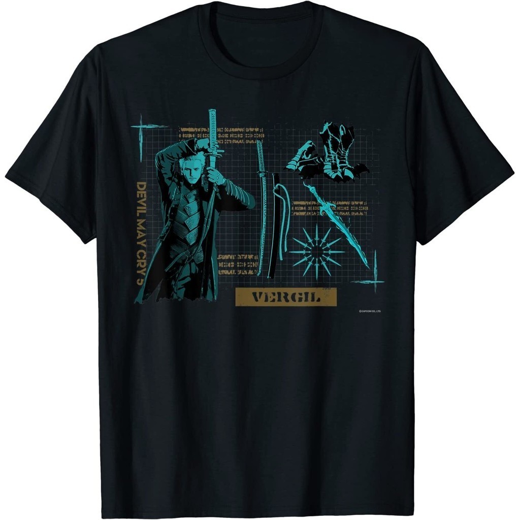 เสื้อยืด Devil May Cry 5 Vergil Capcom Japan Limited คอสเพลย์
