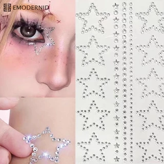 ลายดวงตา 3D สติกเกอร์รอยสักชั่วคราว มีกาวในตัว กันน้ํา สําหรับตกแต่งใบหน้า ร่างกาย เทศกาล ปาร์ตี้-em