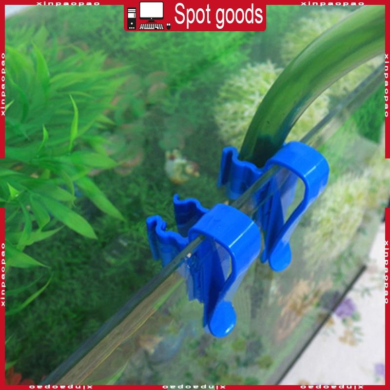 Xi น้ําผู้ถือปลาสําหรับถังปรับพลาสติกคลิปยึดทนทาน Aquarium Tube Clamp ท่อผู้ถือคลิปสําหรับ Tubi