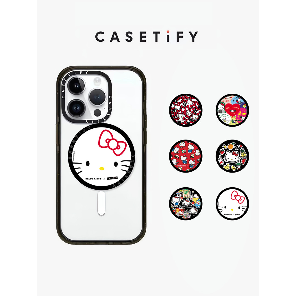 HelloKittyCaseTiยี่ห้อOriginal Superแม่เหล็กพับแบบพกพาขาตั้งโทรศัพท์พร้อมกล่องสําหรับiphone 15 11 12 13 14 Pro Max 14 15 PlusกรณีคุณภาพสูงUniversalผู้ถือมือถือ