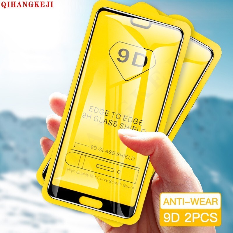 1 ~ 2pcs 9D Full COVER กระจกนิรภัยสำหรับ Huawei y7a y6s y9s Y5 Y7 Pro Y9 PRIME 2019 Y6 2018 Y5P y6p 