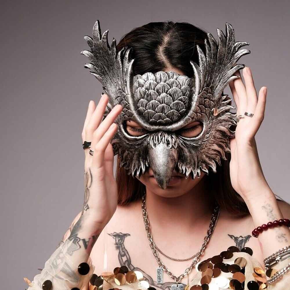 Satan Owl Horror Party Mask Creative Animal Headgear