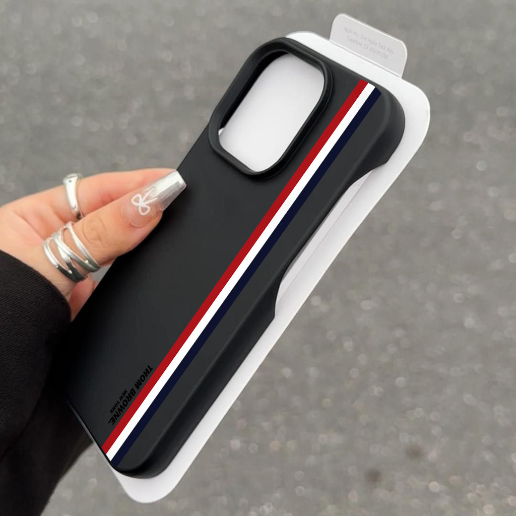 แบรนด์หรู เคสสําหรับ iphone 15 Pro Max 16 11 14 XR 13 12 Pro Max X Xs Max 13 12 11 ครึ่งแพ็คคลาสสิกMatte Softเคสโทรศัพท์