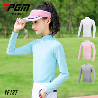 PGM YF137 สาวกอล์ฟเสื้อฤดูร้อนป้องกันแสงแดดเด็กแขนยาวผ้าไหมน…