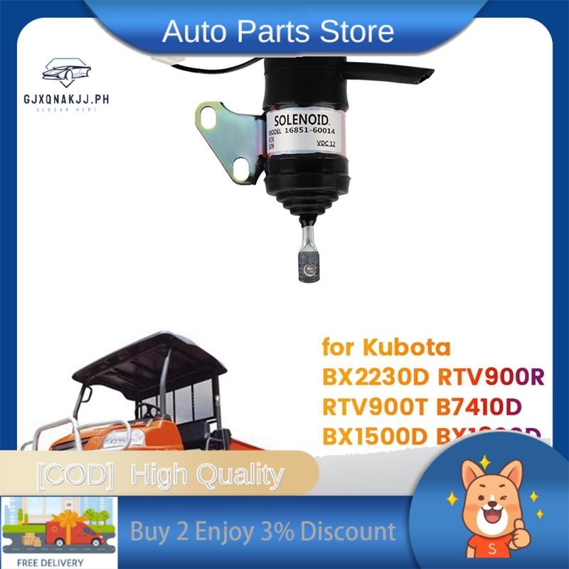 โซลินอยด์วาล์วปิดน้ํามันเชื้อเพลิง 12V 052600-4530 16851-60014 สําหรับ Denso Kubota RTV900 BX1800D Z