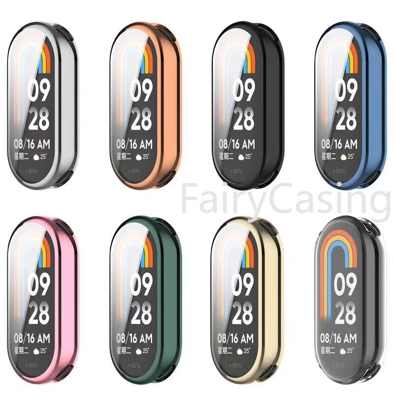 ซิลิโคนอ่อนนุ่มTPUกรณีแก้วสําหรับXiaomi Mi Band 9 8 รูปที่ 2