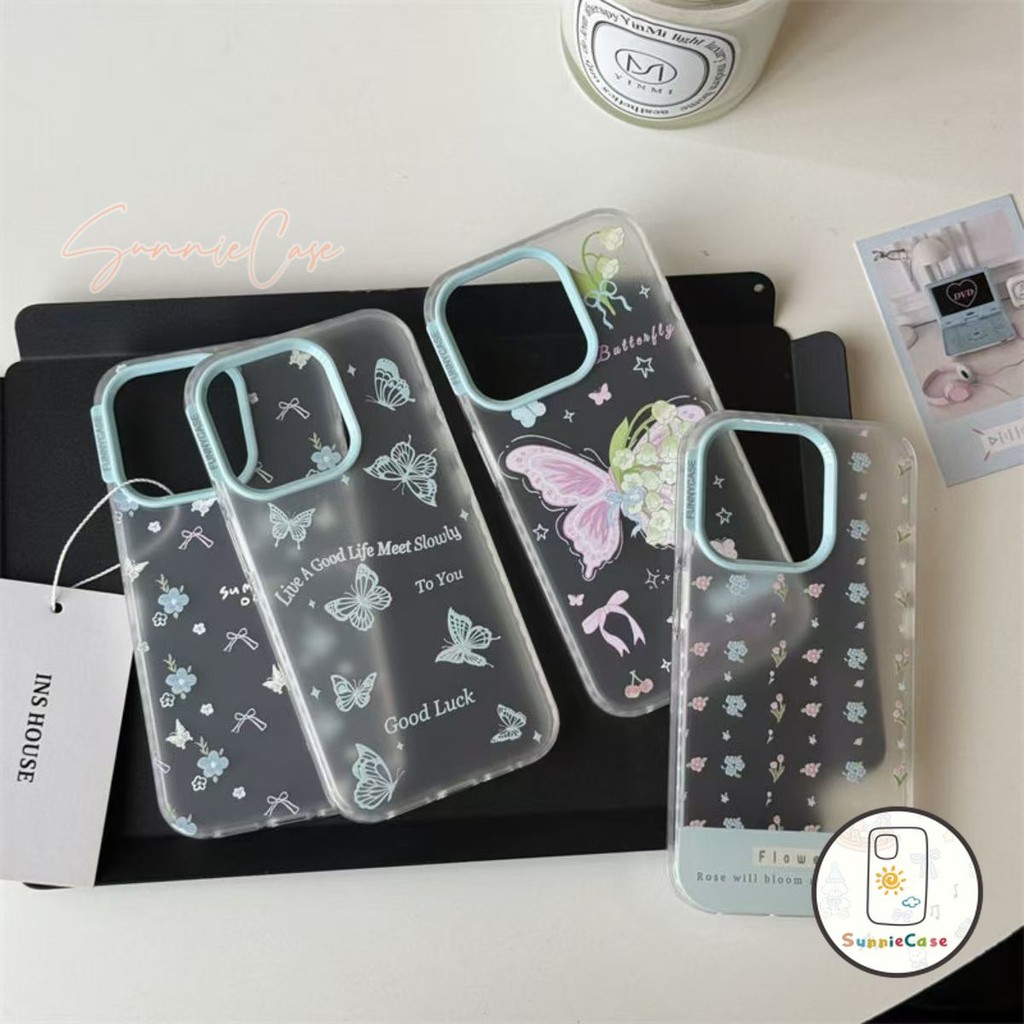 เคสSamsung A03s A52s A32 A51 A33 A21s A30 A20s A02s A50 A52 A03 A12 A20 A13 A10s ผีเสื้อสปริงการ์ตูนดอกไม้เล็ก ๆ เคส