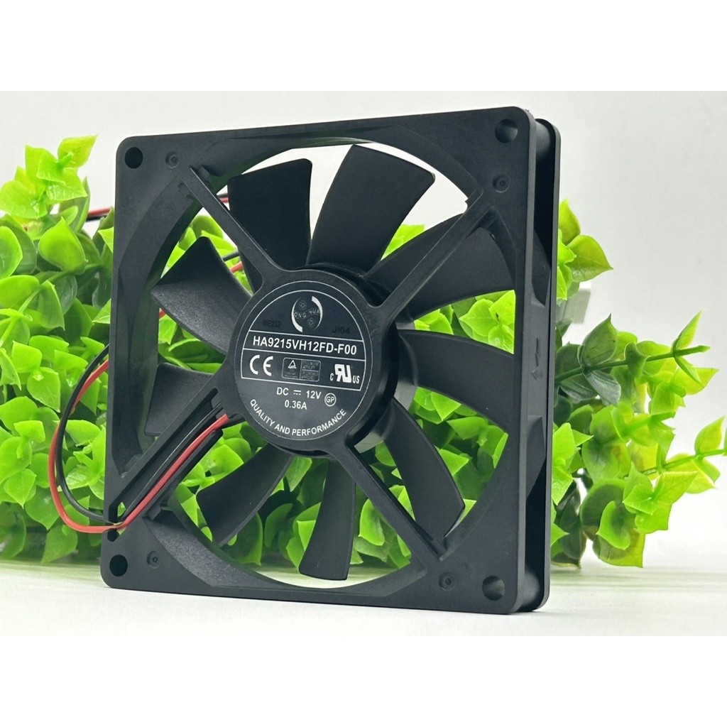 พัดลมระบายความร้อนบางพิเศษ Ha9215vh12fd-f00 9015 ขนาด 9 ซม. 12v 0.36a 2 สาย 90x90x15m