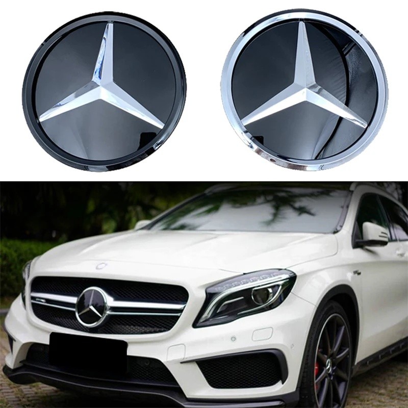 สําหรับ MERCEDES BENZ โลโก้ด้านหน้าป้ายกระจังหน้า W156 W204 W205 W210 W211 W212 W213 CE Class GLA GL