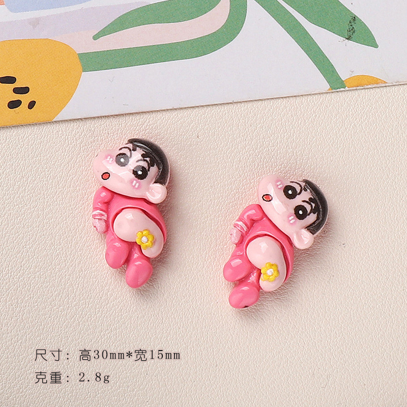 อุปกรณ์เสริมเรซิน DIY การ์ตูนอุปกรณ์เสริมก้นครีม Xiaoxin กิ๊บติดผมทำด้วยมือเคสโทรศัพท์หัวเข็มขัดรองเท้าชุดอุปกรณ์เสริม