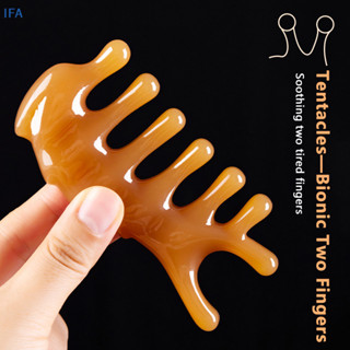 IFA ห้าฟันเรซิ่น Meridian หวีนวดหัวใบหน้าคอฝังเข็ม Therapy S…