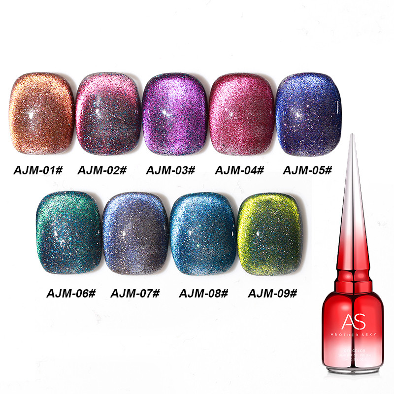 สีเจลทาเล็บ ยาทาเล็บเจล ASฝาแหลม สีเจลทาเล็บ AJM - wenailsth