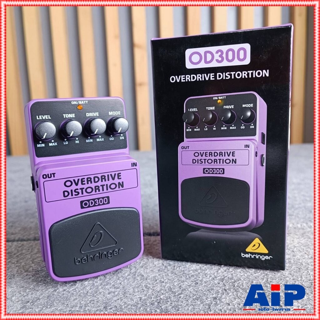 BEHRINGER OD-300 เอฟเฟคกีต้าร์ Overdrive and Distortion เอฟเฟ็คกีตาร์ที่ให้เสียงแบบOverdrive Distortion เบริงเจอร์ OD...