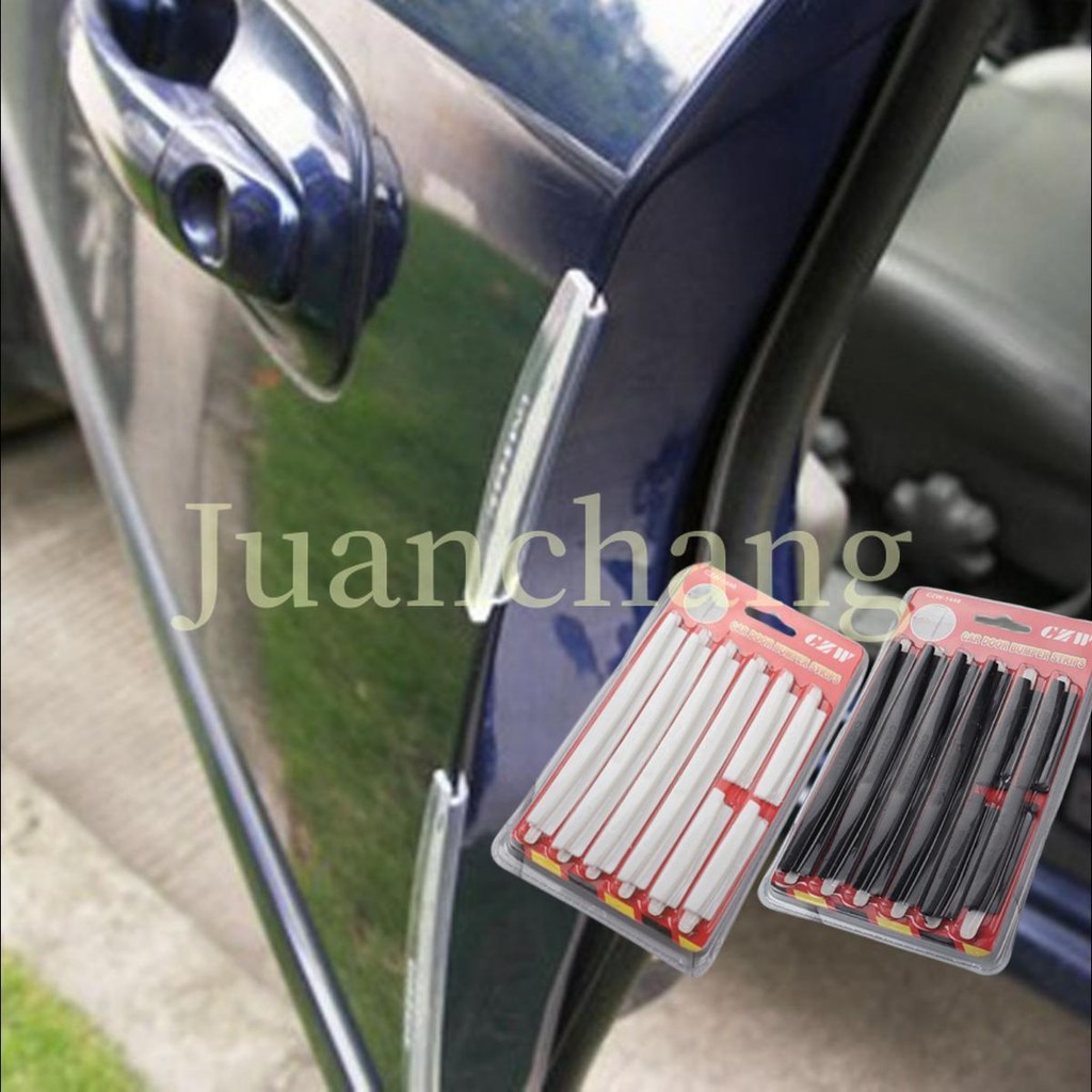 8 ชิ้น/เซ็ต Universal รถประตู Anti-scratch Trim ป้องกันขอบ GuardsRubber Protector Anti-scratch Strip อุปกรณ์เสริม