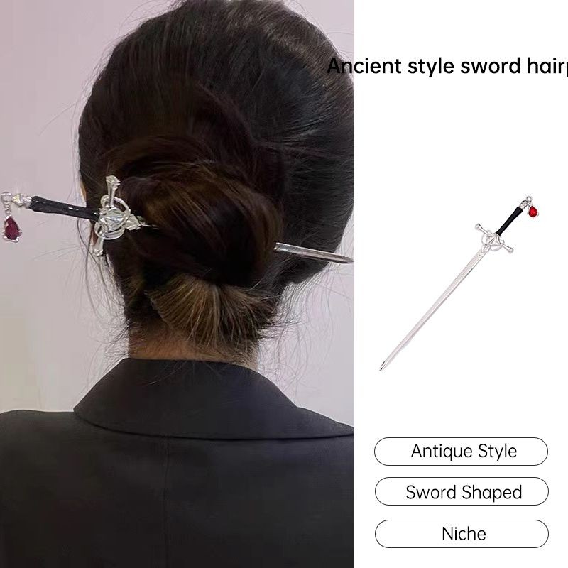 ผู้ช่วยเหลือ.ไทยกิ๊บดาบสไตล์โบราณสไตล์จีนใหม่Hanfu Hairpin Niche Headdress-