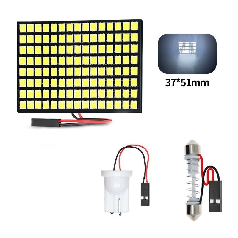 NEW ไฟเพดานรถยนต์ LED 120 ชิป (1ชุด) 2835 ใส่กับรถได้ทุกรุ่น สีขาว /สีไอซ์บลู 12V