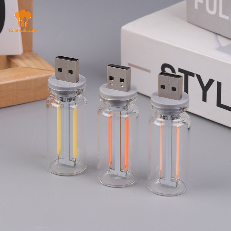 Ckfr Retro USB LED Filament Touch Dimming หลอดไฟ 5V Retro LED Edison หลอดไฟ Night Light Camping เติมไส้ตกแต่ง LED Lighg ใหม่