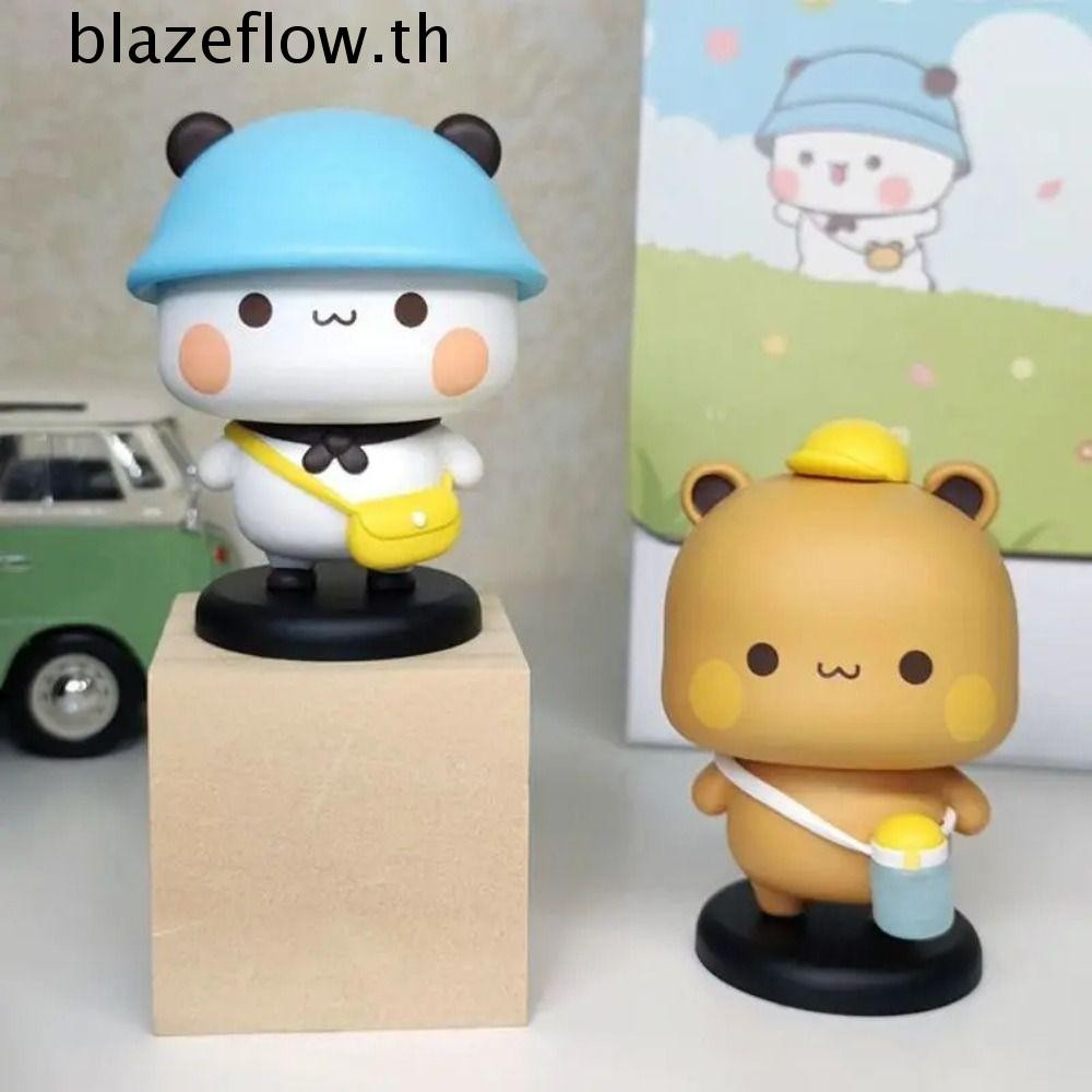 Blazeflow Bubu Dudu Panda หมีรูป, อะนิเมะรูป Panda Panda Bubu Dudu รูปตุ๊กตา, ของขวัญเด็กสะสมหมีการ์ตูน Bubu ตุ๊กตาเดสก์ท็อปตกแต่ง