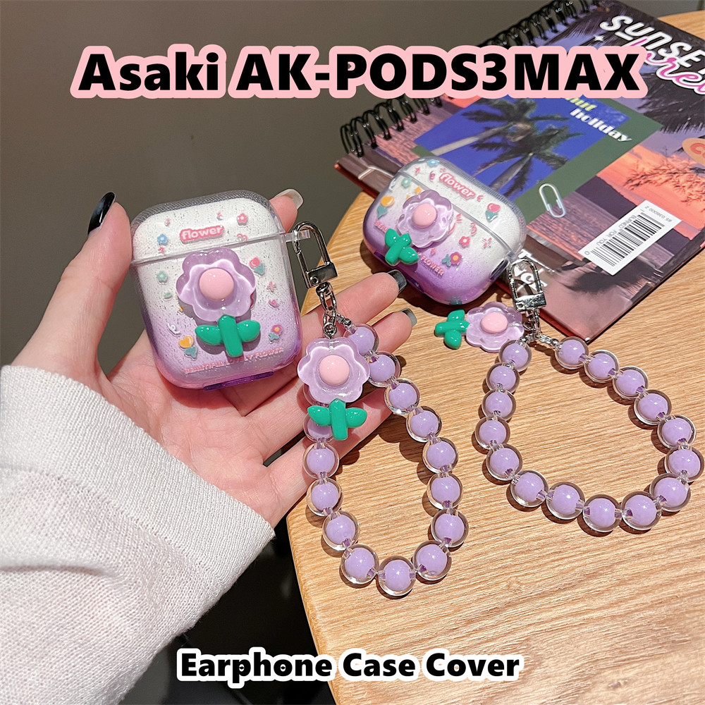 READY STOCK!นําไปใช้กับ Asaki AK-PODS3MAX เคส Case เคสหูฟัง การ์ตูนน้ําเย็น ซิลิโคนนุ่ม เคส เคสหูฟัง