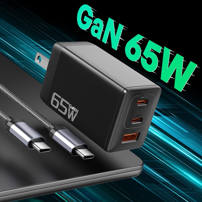 Suntaiho Quick Charge 65W GaN Charger 4.0 3.0 PPS PD Fast ChargerสําหรับiPhone 16 15 Android MacBookแล็ปท็อปแท็บเล็ต