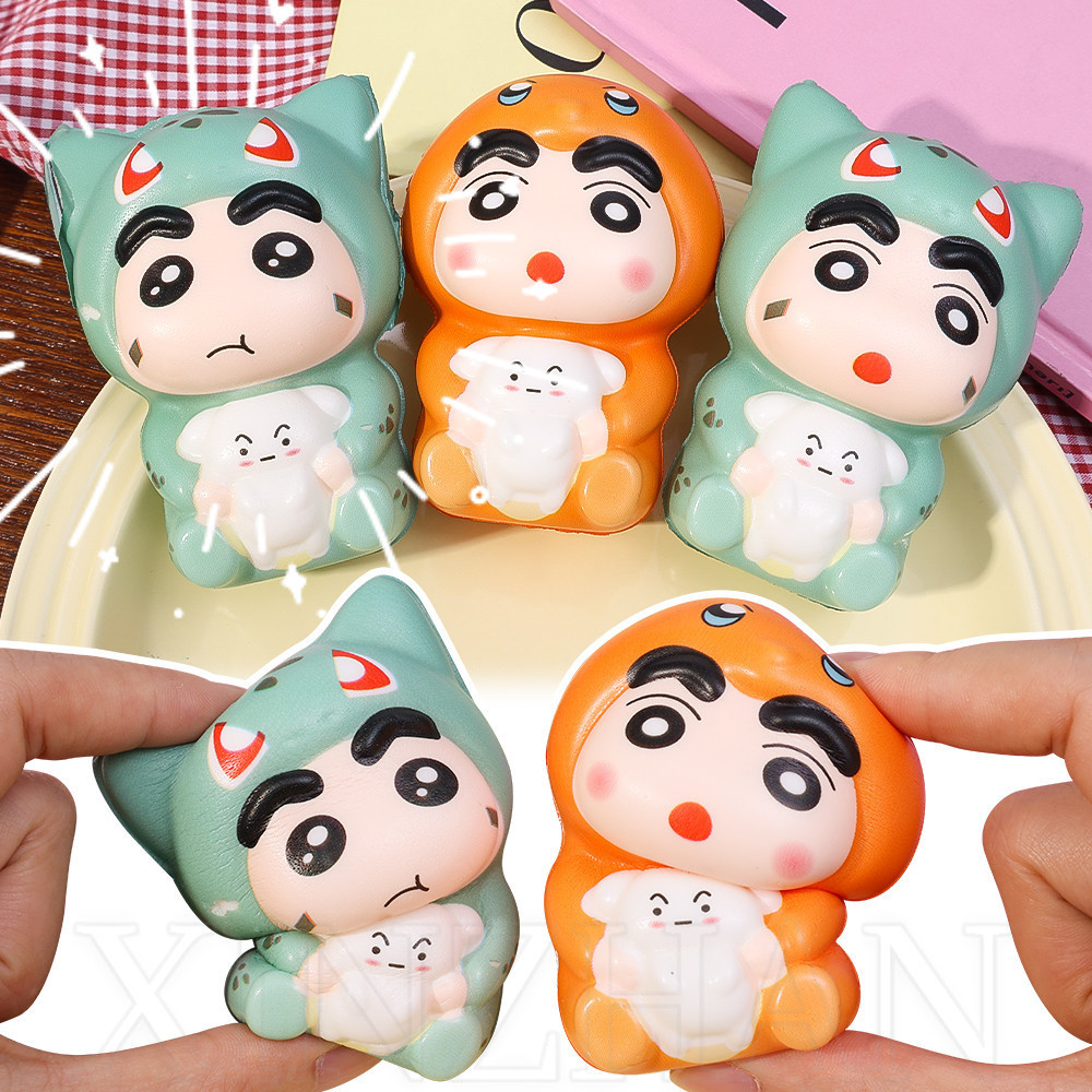 [3-5 วันมาถึง] เครยอนชินจังของเล่นบีบหยิก-การ์ตูนน่ารักอะนิเมะตุ๊กตาของเล่นบีบอัด-สร้างสรรค์,ตลกฟื้นตัวช้าเครื่องประดับอินเทรนด์-สําหรับเด็กผู้ใหญ่คลายความ