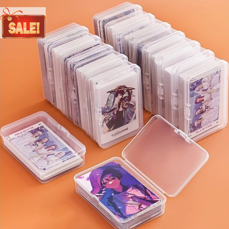 Bl ใหม่กล่องเก็บพลาสติกใส Photocards กล่องเก็บการ์ดขนาดเล็กโต๊ะ Organizer กล่องการจําแนกกล่องเครื่องเขียน A