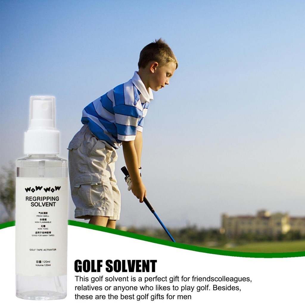 Golf Club Solvent Professional Golf Grip Tape Solvent ใช้งานง่ายตัวทําละลายกอล์ฟสําหรับไดรเวอร์กอล์ฟ