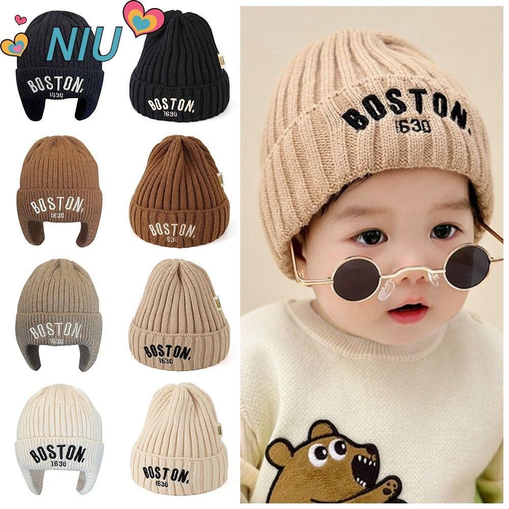 Niuyoujs ​​หมวกอุ่นเด็ก, หมวกป้องกันหูผ้าขนสัตว์นุ่ม, หมวกปิดหูกันหนาวสําหรับเด็กฤดูหนาวที่อบอุ่นทารก