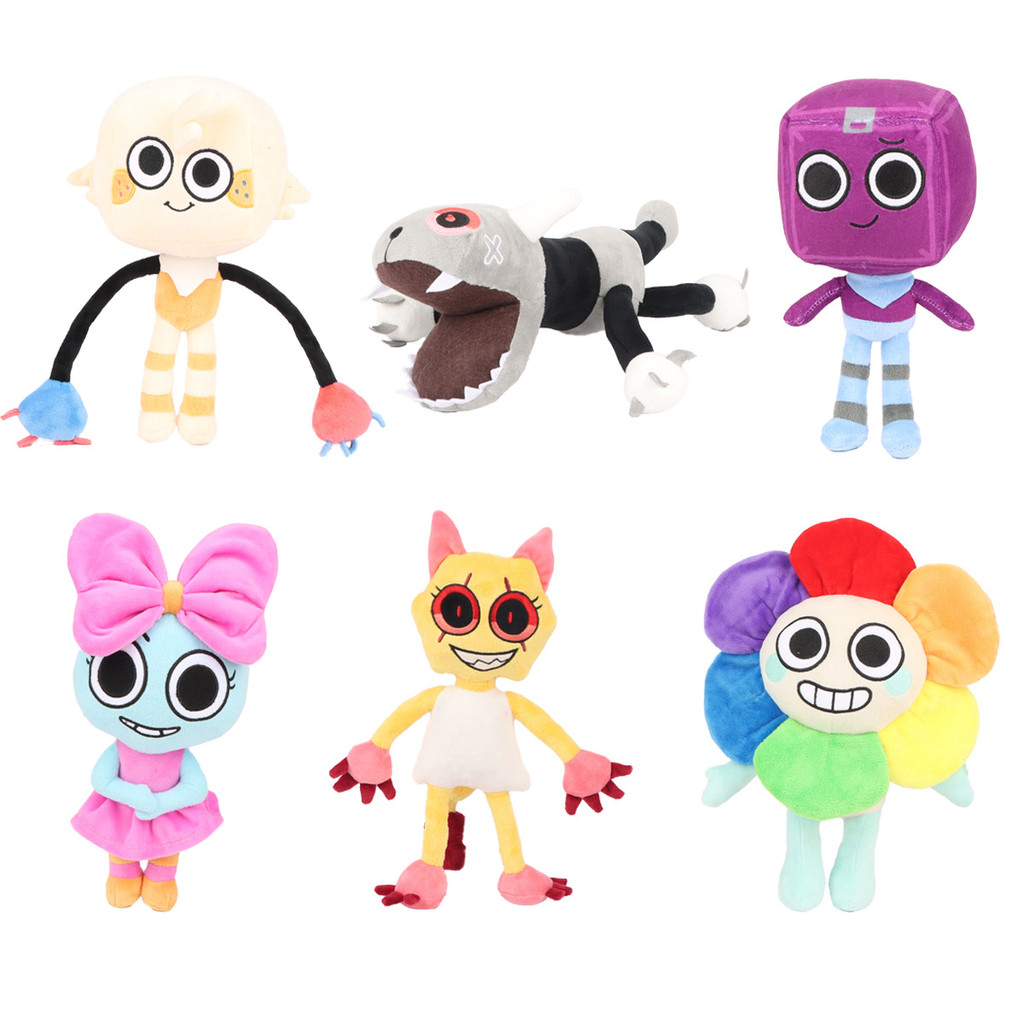 ของเล่นตุ๊กตาโลกของ Dandy Scraps Super Soft Poppy Boxten Kello Scraps Vee ตุ๊กตา Plush เด็กน่ารักเกมอุปกรณ์ต่อพ่วงตุ๊กตาเด็กคริสต์มาสของขวัญของเล่นเด็ก