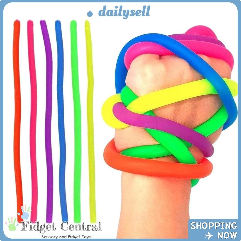 Daily Stretched String Sensory Learning Vent ของเล่น Fidget Monkey Noodle