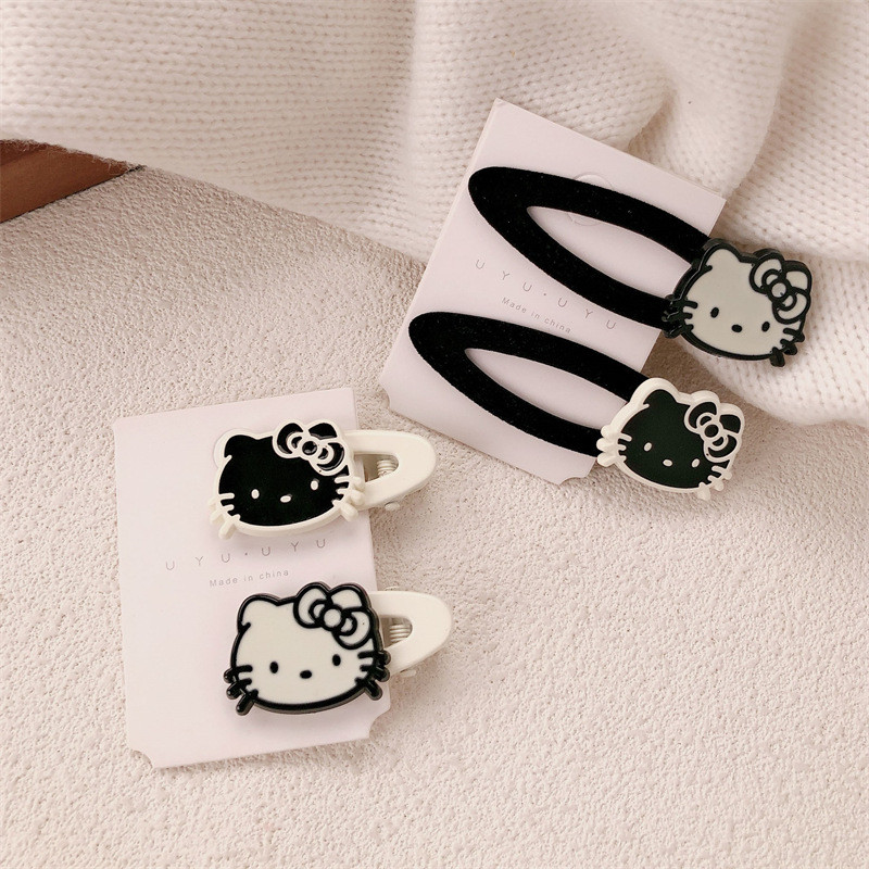 เกาหลีการ์ตูนแมว HelloKitty กิ๊บติดผมหญิง ins ของขวัญนักเรียนน่ารัก