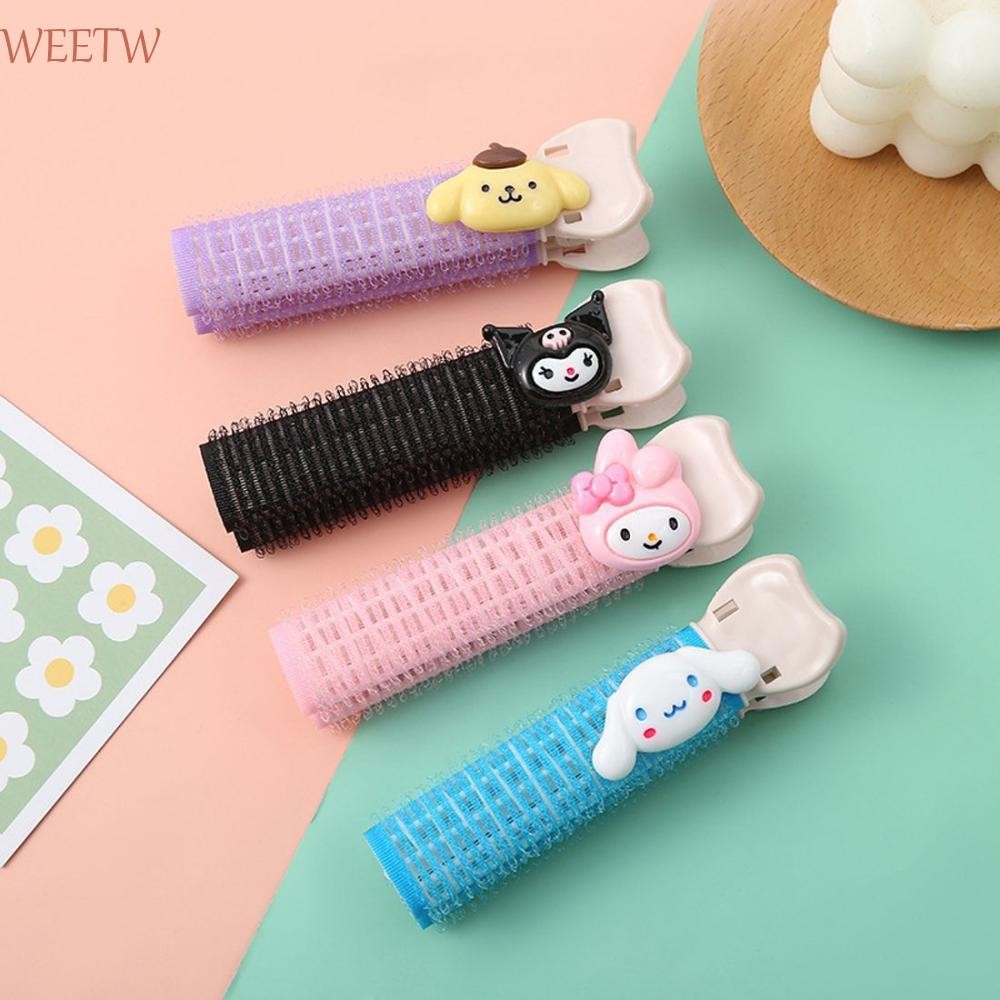 Weekw รากผมปุยคลิป Cinnamoroll Kuromi สาวผม Pins DIY จัดแต่งทรงผมเครื่องมืออุปกรณ์เสริม Volumizing ผม Lazy Artifact Bangs Roller