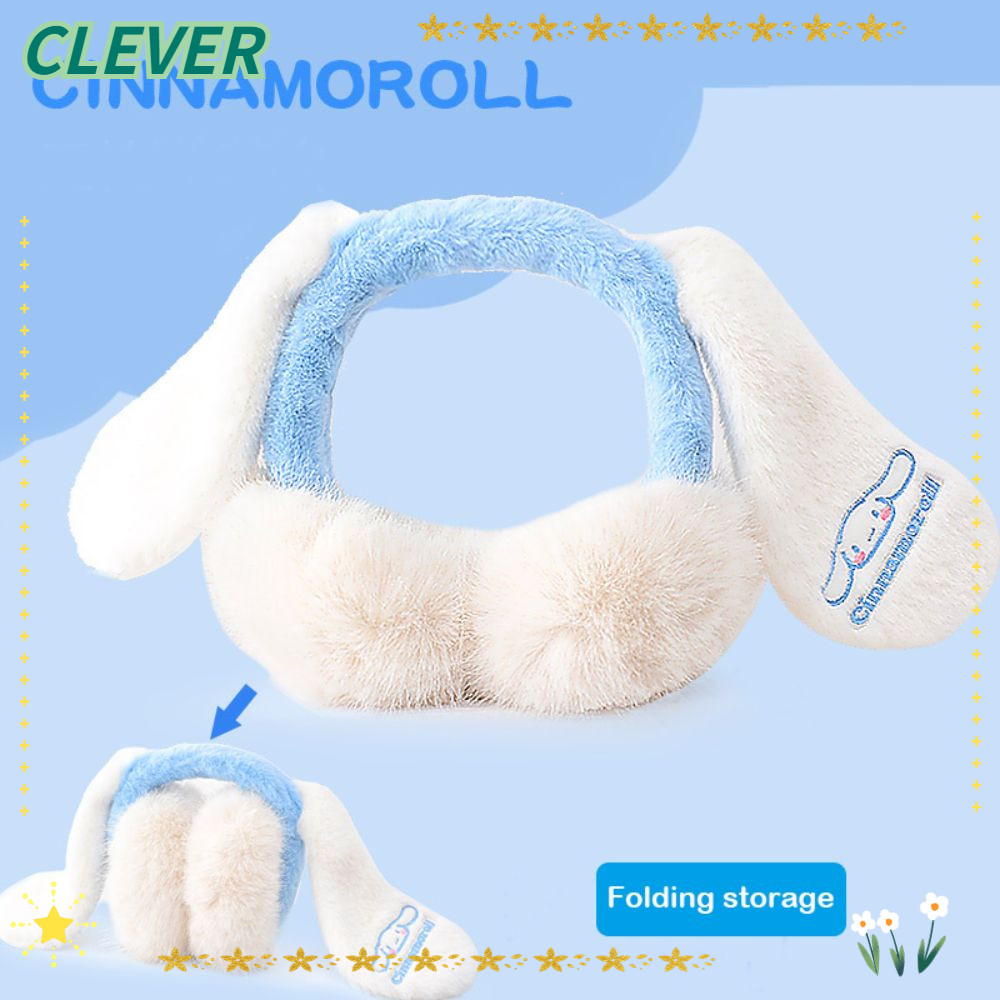 Clever ที่ปิดหูกันหนาวตุ๊กตา, หมวกป้องกันหูที่อบอุ่นคุณภาพสูง, Kuromi Kawaii อะนิเมะ Sanrio สาวการ์ตูนของขวัญสําหรับเด็ก