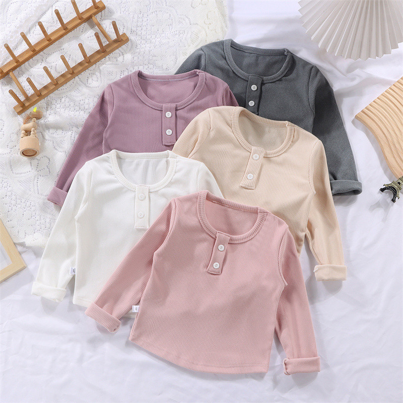 Clemine เสื้อผ้าฤดูใบไม้ร่วงกํามะหยี่เยอรมันสําหรับเด็กเสื้อ จุดต่ําสุด อเนกประสงค์แขนยาวของเด็กผู้หญิง