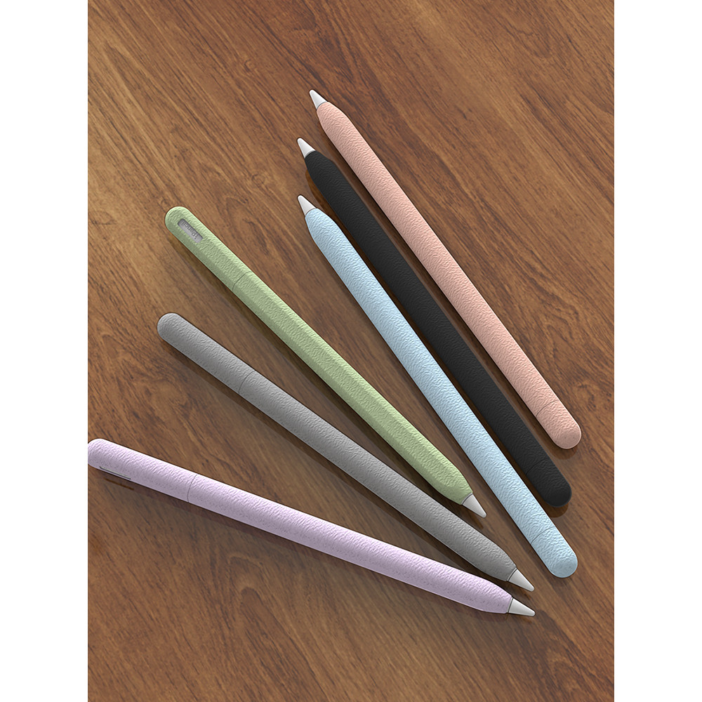 เหมาะสําหรับ apple ApplePencil ปากกา Simple หนังสีทึบ 1st Generation 2nd Generation iPencil เคสป้องก