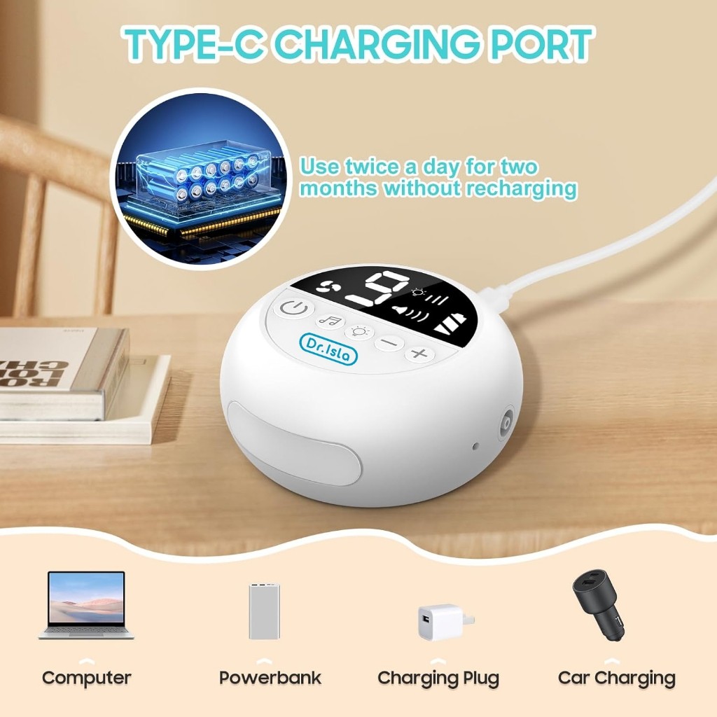 Dr.isla ที่ดูดน้ำมูกเด็ก เครื่องดูดน้ำมูกอัตโนมัติ ปรับแรงดูดได้ 68Kpa แรงดูด9เกียร์ ซอฟต์ พร้อมดนตรี LED U92 - รูปที่ 3