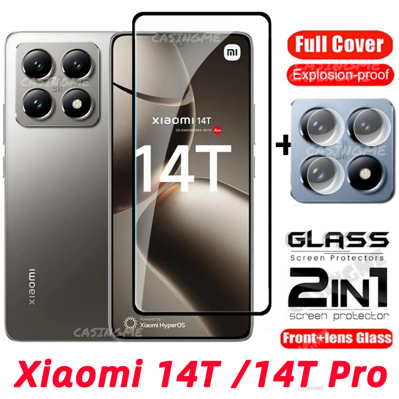 Xiaomi 14T 14TPro 2024 ป้องกันหน้าจอโปร่งใสคลุมทั้งหมดฟิล์มสําหรับ Xiaomi 14T 14 T14 14TPro Xiaomi14T Pro 4G 5G 2024 กระจกนิรภัยเลนส์กล้อง