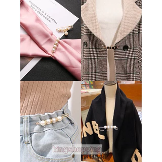 kingshopping(YDB28)เข็มกลัดมุกกางเกงเอวสิ่งประดิษฐ์ขาเข็มกลัดหญิงปรับเอวเปลี่ยนเสื้อผ้าคงที่ขนาดเล็ก