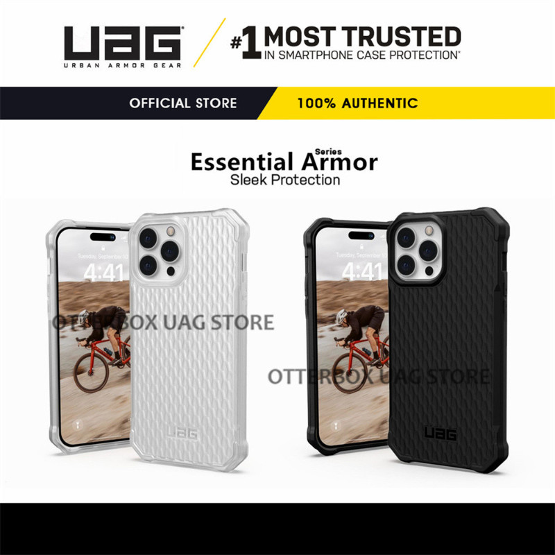 ปลอก UAG iPhone 14 13 12 11 Pro Max XS Max XR XS Case Essential Armor Light Rugged Military Drop Tested Cover
