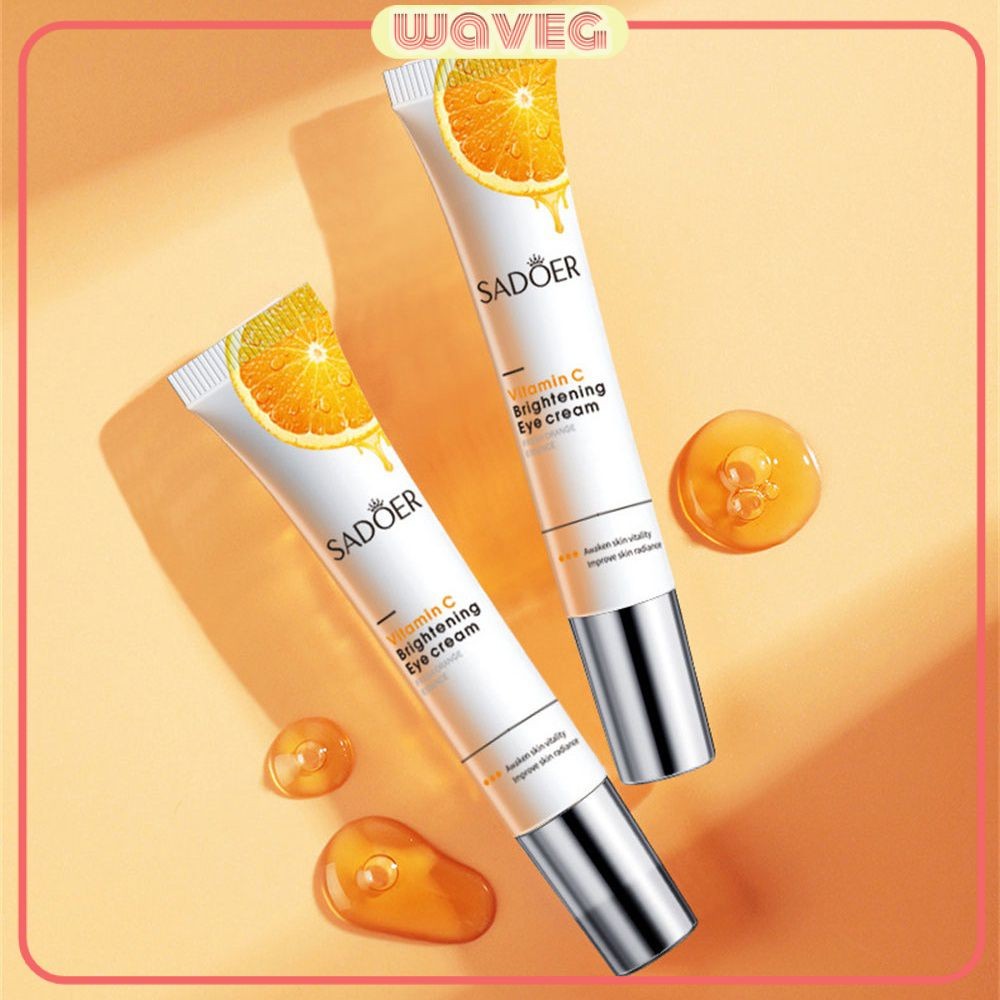 Sadoer 20g ครีมบำรุงรอบดวงตา Aloe Pomegranate Vitamin C ช่วยลดรอยคล้ำรอบดวงตา เติมความชุ่มชื้น ขจัดเกลือออกจากผิวรอบดวงตา ครีมบำรุงรอบดวงตาสูตรอ่อนโยน WAVETH