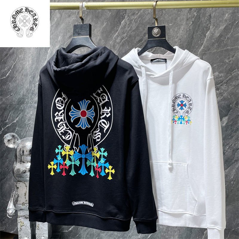 Chrome Hearts Leisure Simplicity เสื้อกันหนาวมีฮู้ดหลากสีแฟชั่นเสื้อฮู้ดสไตล์ใหม่