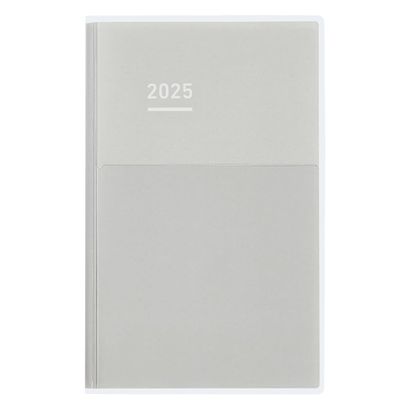 Kokuyo Jibun Techo Days Planner 2025 รายเดือน Daily A5 Slim Grey N-Jd1M-25 เริ่มต้นตั้งแต่เดือนมกราค