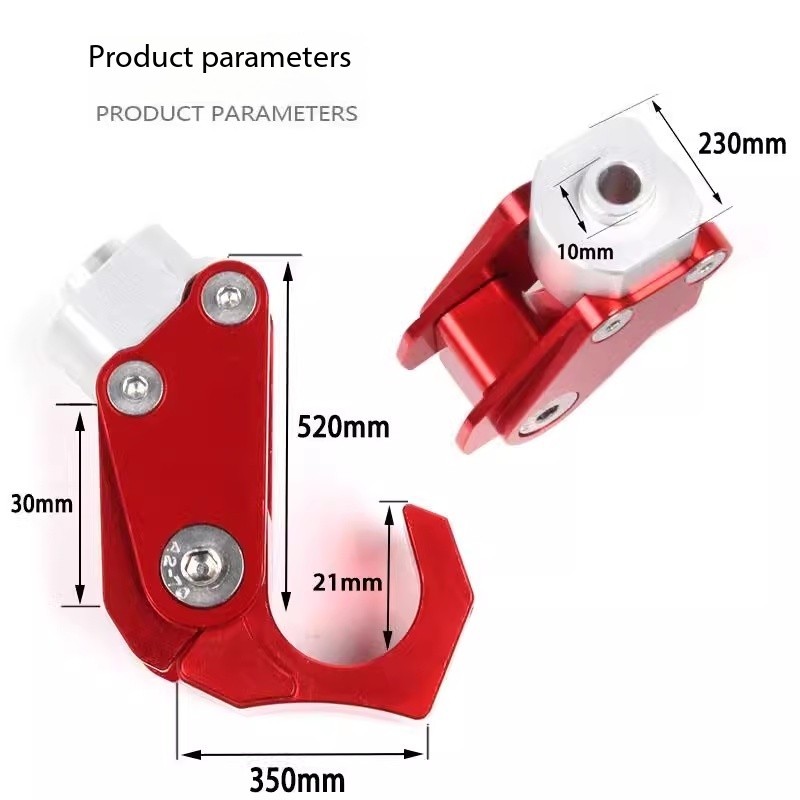 อลูมิเนียม ตะขอแขวนหมวกกันน็อค FOR HONDA Zoomer-X  ตะขอแขวนของ ที่ห้อยของมอไซค์ แบบพับได้ สำหรับรถ zoomer-x ติดตั้งง่าย