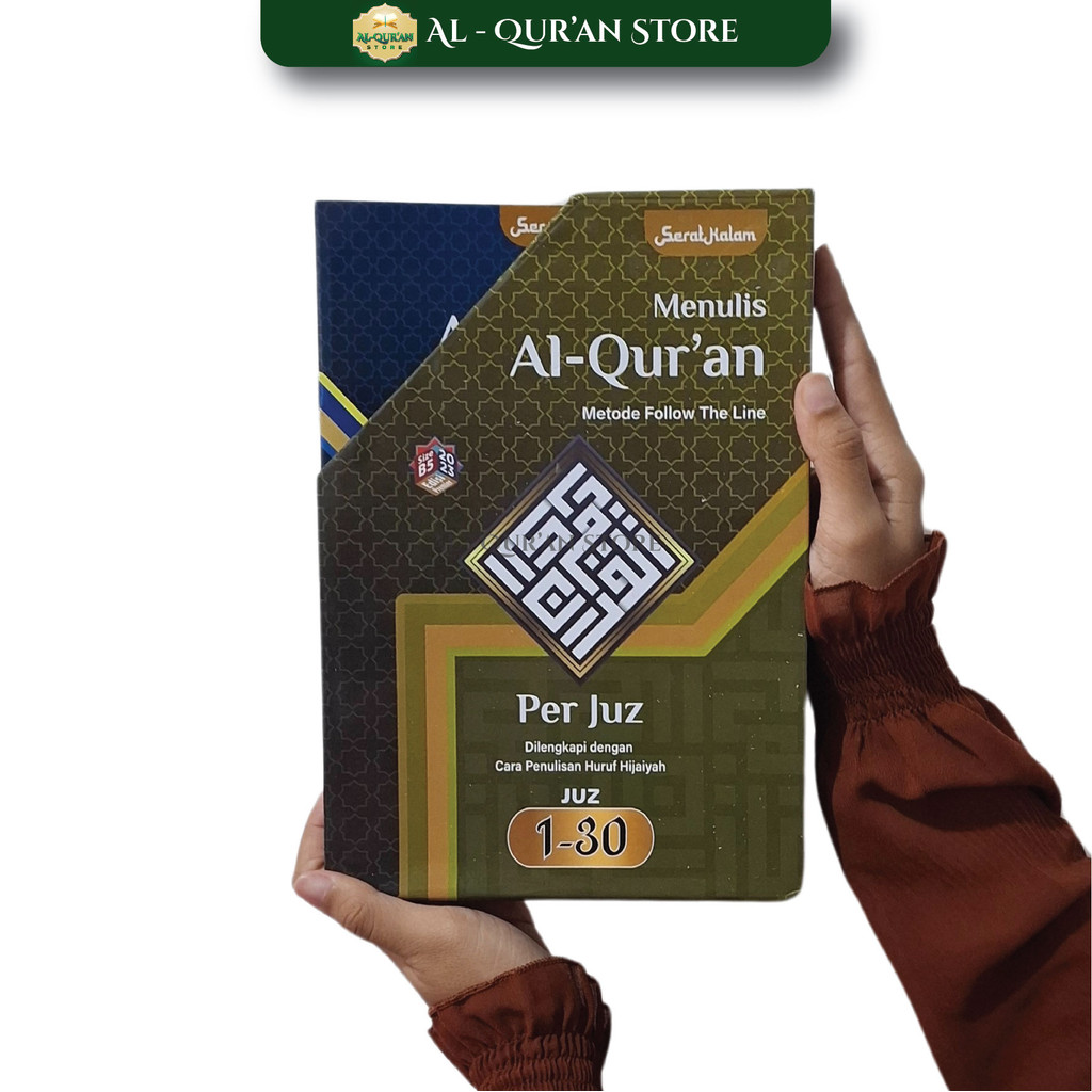 Al Quran Mushaf Tulis Size B5 Fiber Kalam Writing Method Al-Quran, Al-Quran Writing Box Perjuz